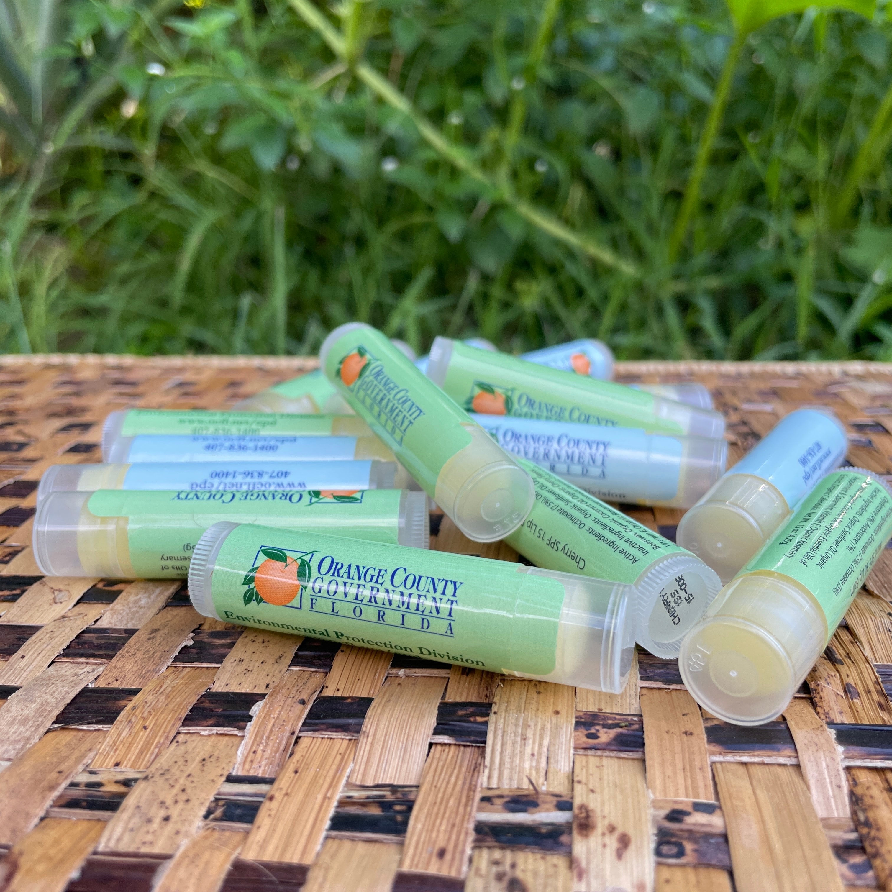 organic lip balm w/ spf