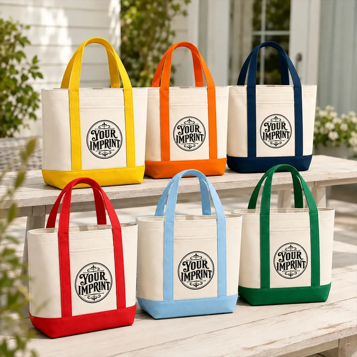 Custom branded tote bag