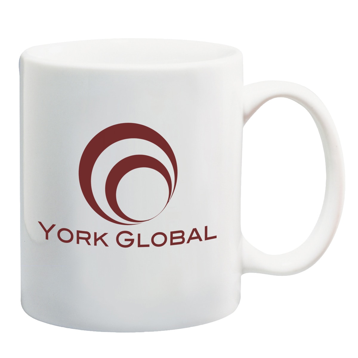 11 oz. white ceramic mug
